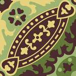 Lille 1 ( Cognac, Brown, Green Austr., Pale Green) 15x15 (150x150)