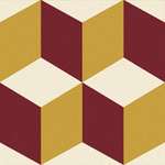 Trompe L'oeil 1 (White, Yellow, Red) 15x15 (150x150)