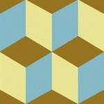 Trompe L'oeil 2 (Coffee, Blue, Ivory) 15x15 (150x150)