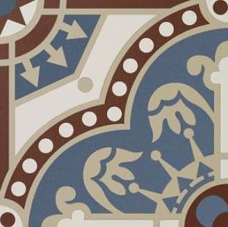 Winckelmans Метлахская плитка Vieux Lille 2 (Red, Super White, Bleu. Ontario) 15x15