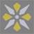Fleur 01 (Charcoal, Pale Grey, Yellow, Parme) 5x5 (50x50)