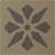 Fleur 12 (Linen, Charcoal) 5x5 (50x50)