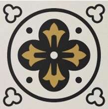 Winckelmans Метлахская плитка Enc03 Remi 01 (Noi Bas Jau) 10x10