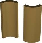 Winckelmans Метлахская плитка Swimming Pool Angle Internal Coffee Caf 3.2x10