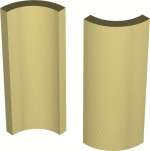 Winckelmans Метлахская плитка Swimming Pool Angle Internal Cognac Cog 3.2x10