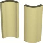 Winckelmans Метлахская плитка Swimming Pool Angle Internal Ivory Ivo 3.2x10