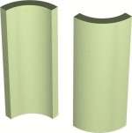 Winckelmans Метлахская плитка Swimming Pool Angle Internal Pistache Pis 3.2x10