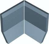 Winckelmans Метлахская плитка Sit-On Skirting Angle Internal Par Blue Beu (Компл.) 10x10