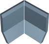 Sit-On Skirting Angle Internal Par Blue Beu (Компл.) 10x10 (100x100)