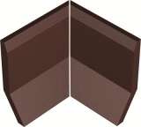Winckelmans Метлахская плитка Sit-On Skirting Angle Internal Par Brown Bru (Компл.) 10x10