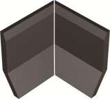 Winckelmans Метлахская плитка Sit-On Skirting Angle Internal Par Charcoal Ant (Компл.) 10x10