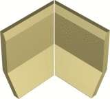 Winckelmans Метлахская плитка Sit-On Skirting Angle Internal Par Cognac Cog (Компл.) 10x10