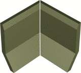 Winckelmans Метлахская плитка Sit-On Skirting Angle Internal Par Green Australian Vea (Компл.) 10x10