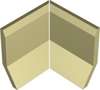 Sit-On Skirting Angle Internal Par Ivory Ivo (Компл.) 10x10 (100x100)
