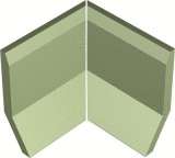 Winckelmans Метлахская плитка Sit-On Skirting Angle Internal Par Pistache Pis (Компл.) 10x10