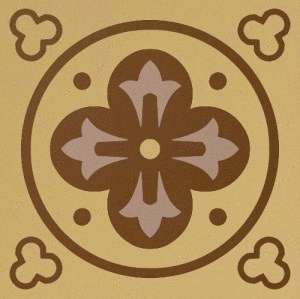 Winckelmans Метлахская плитка Enc03 Remi 06 (Cog Car Rsv) 10x10