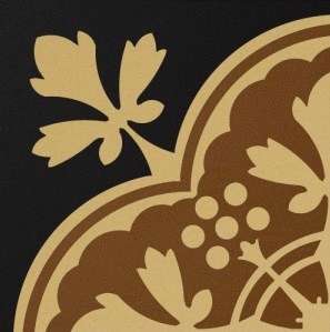 Winckelmans Метлахская плитка Decor Deauville 01 (CAR, COG, NOI)