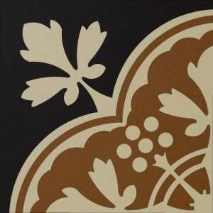 Winckelmans Метлахская плитка Decor Deauville 02 (Car, Ont, Noi) 15x15